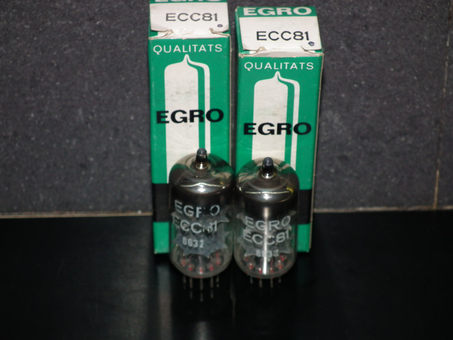 Platinum Matched Pair ECC81 12AT7 EGRO Germany NOS NIB