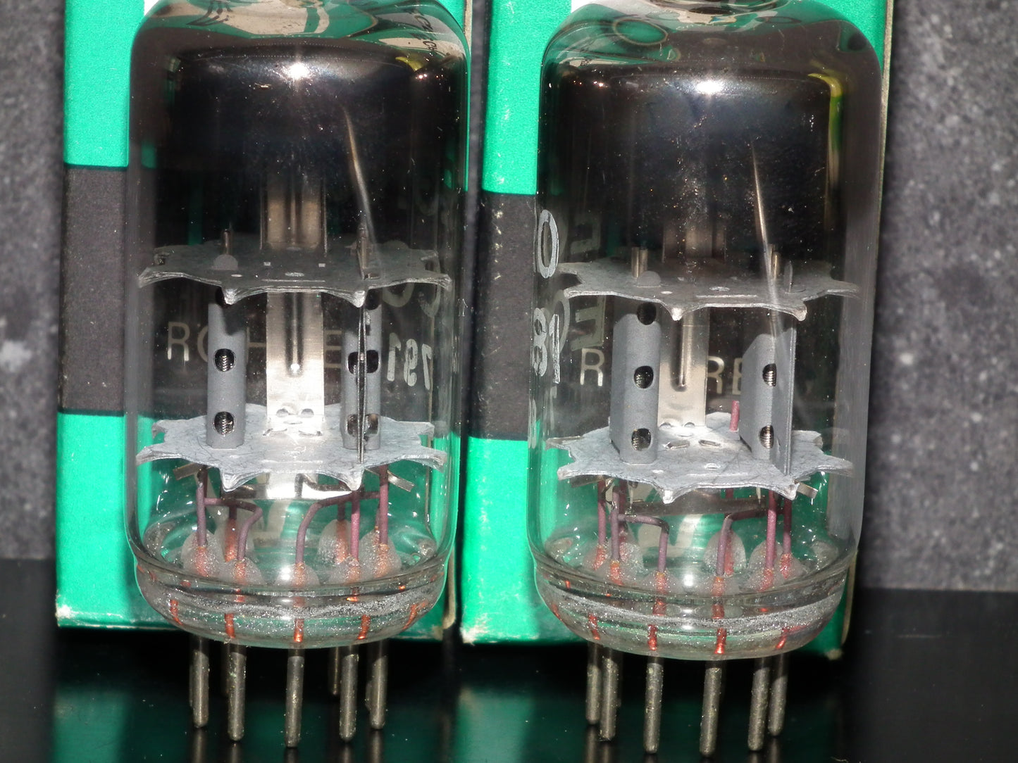 Platinum Matched Pair ECC81 12AT7 EGRO Germany NOS NIB