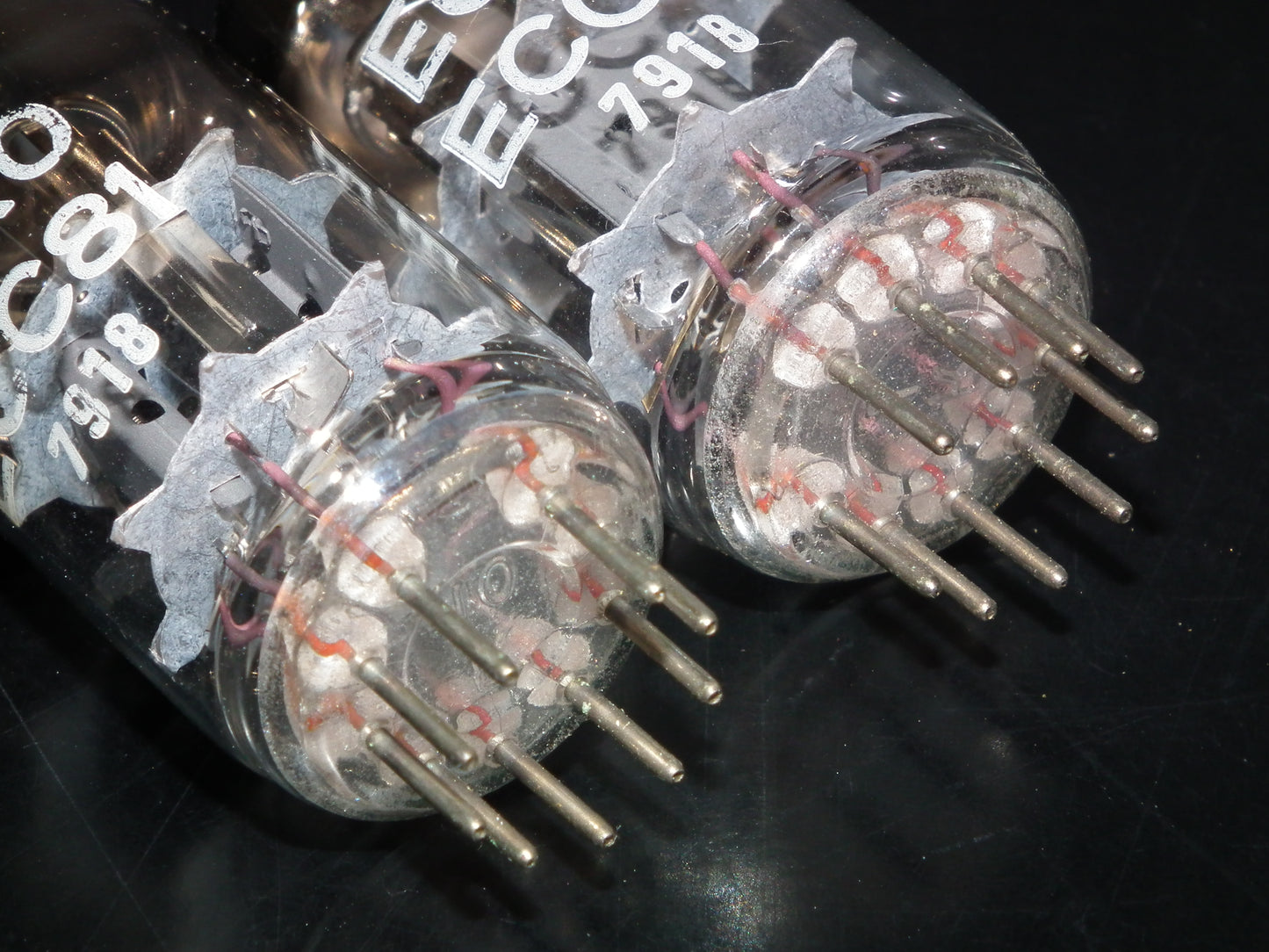 Platinum Matched Pair ECC81 12AT7 EGRO Germany NOS NIB