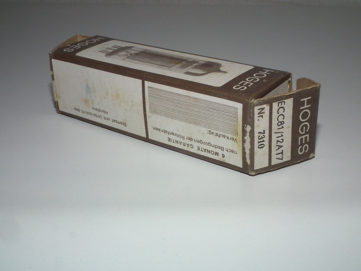 ECC81 Hoges 12AT7 NOS NIB Never opened box