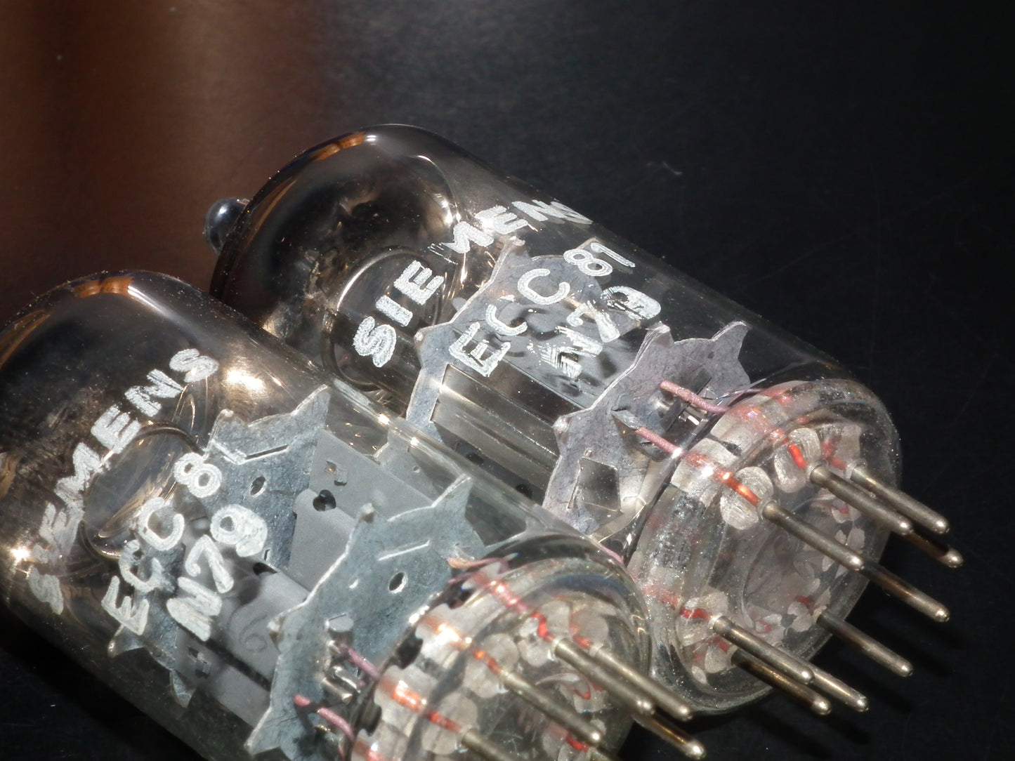 ECC81 Siemens Platinum Matched Pair NOS NIB 12AT7