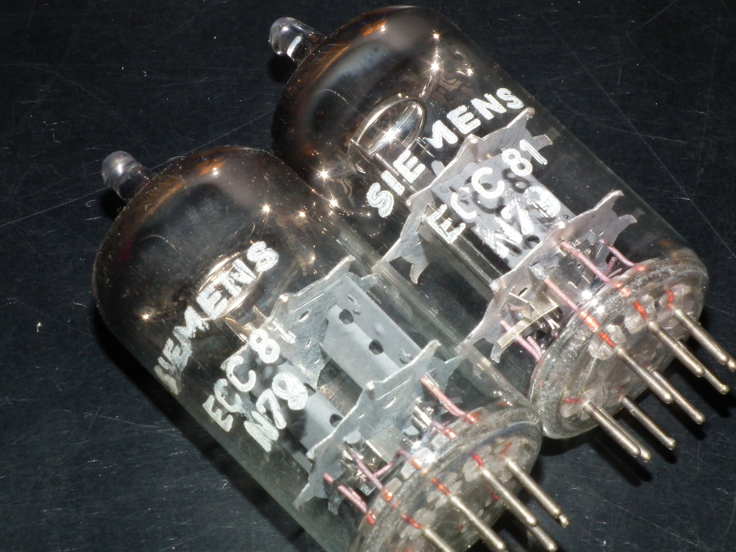 ECC81 Siemens Platinum Matched Pair NOS NIB 12AT7