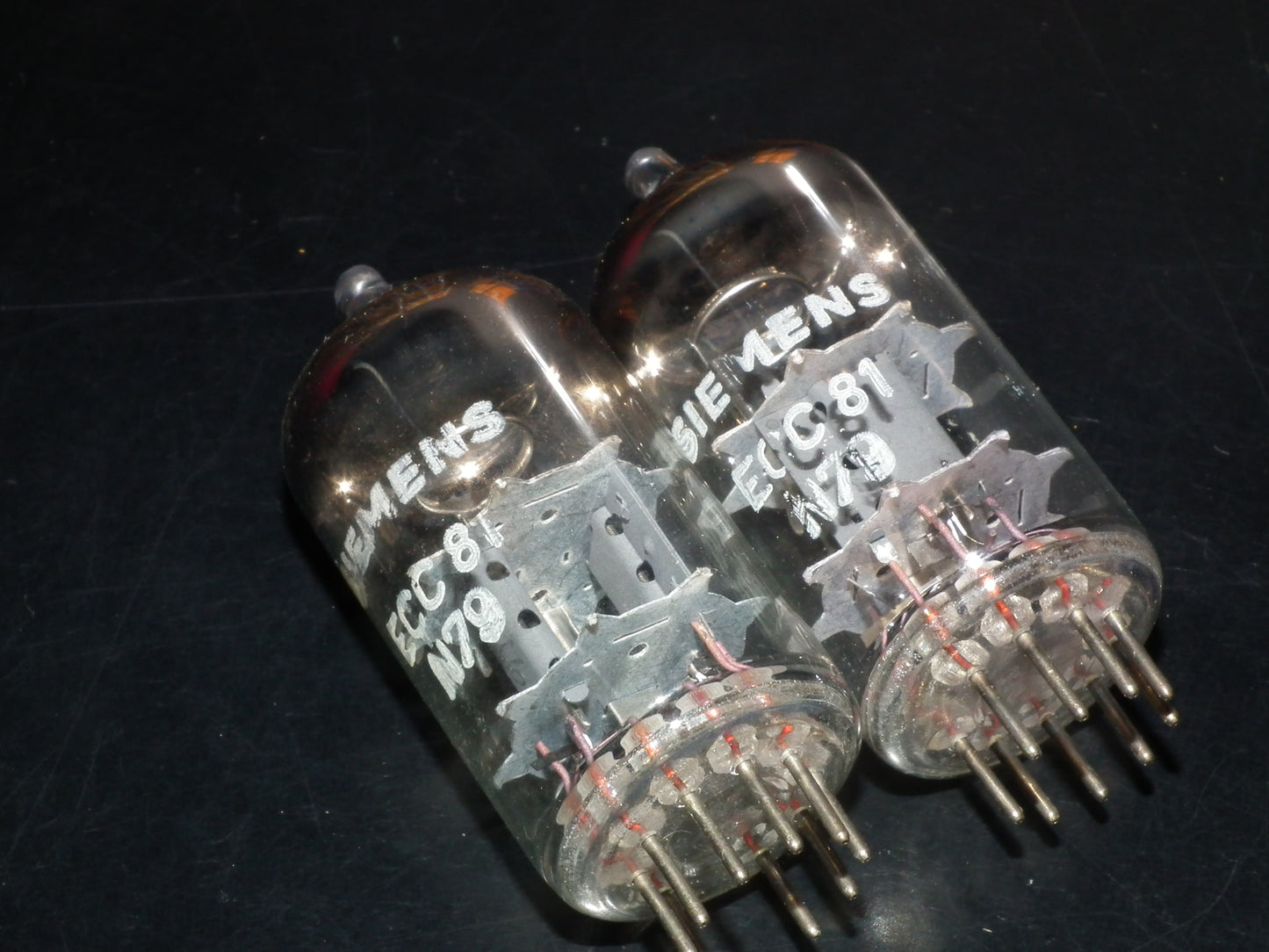 ECC81 Siemens Platinum Matched Pair NOS NIB 12AT7