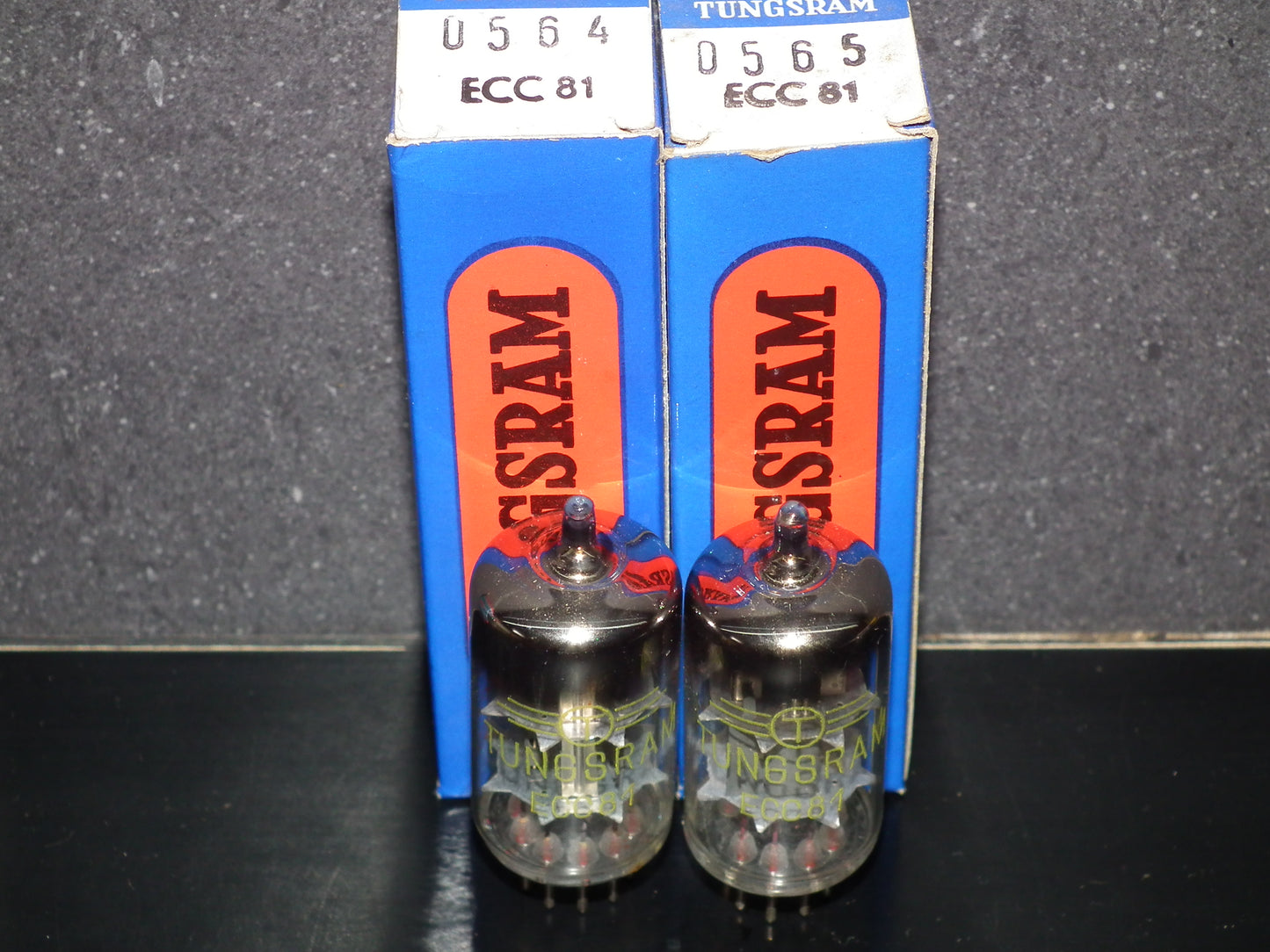 Platinum matched pair ECC81 Tungsram 12AT7 NOS NIB