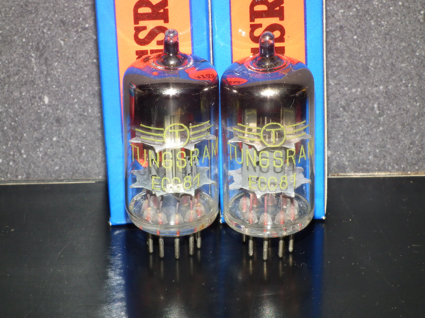 Platinum matched pair ECC81 Tungsram 12AT7 NOS NIB