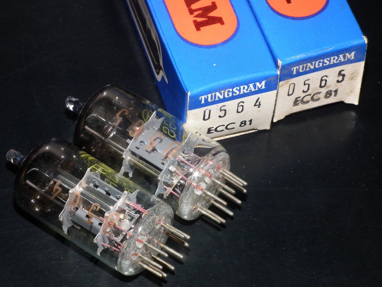 Platinum matched pair ECC81 Tungsram 12AT7 NOS NIB