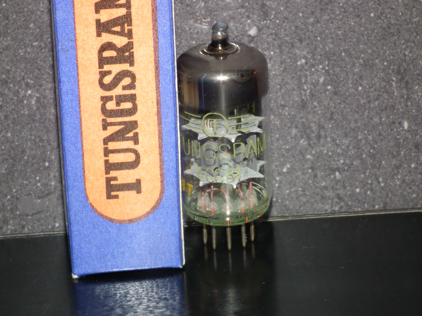 ECC81 Tungsram 12AT7 NOS NIB Big Ring Getter Hungary