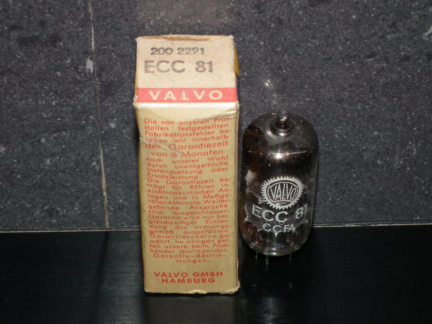 Valvo ECC81 12AT7 NOS NIB Hamburg 1961