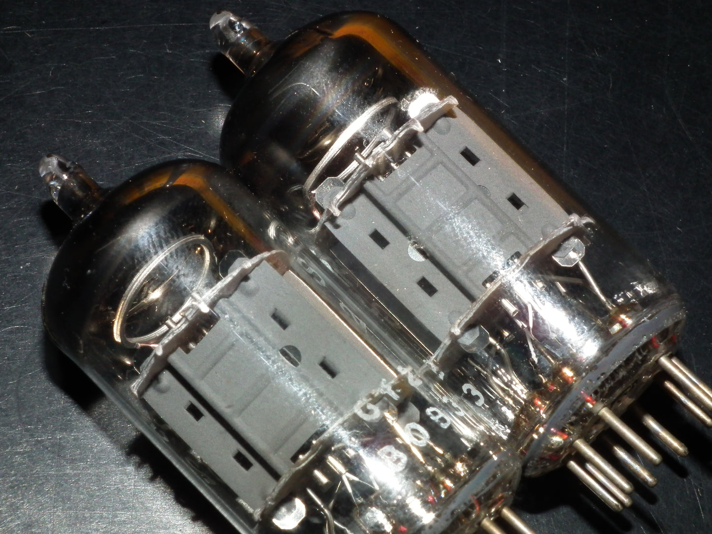 Platinum Matched Pair ECC82 12AU7 Mullard Blackburn 1960 NOS NIB