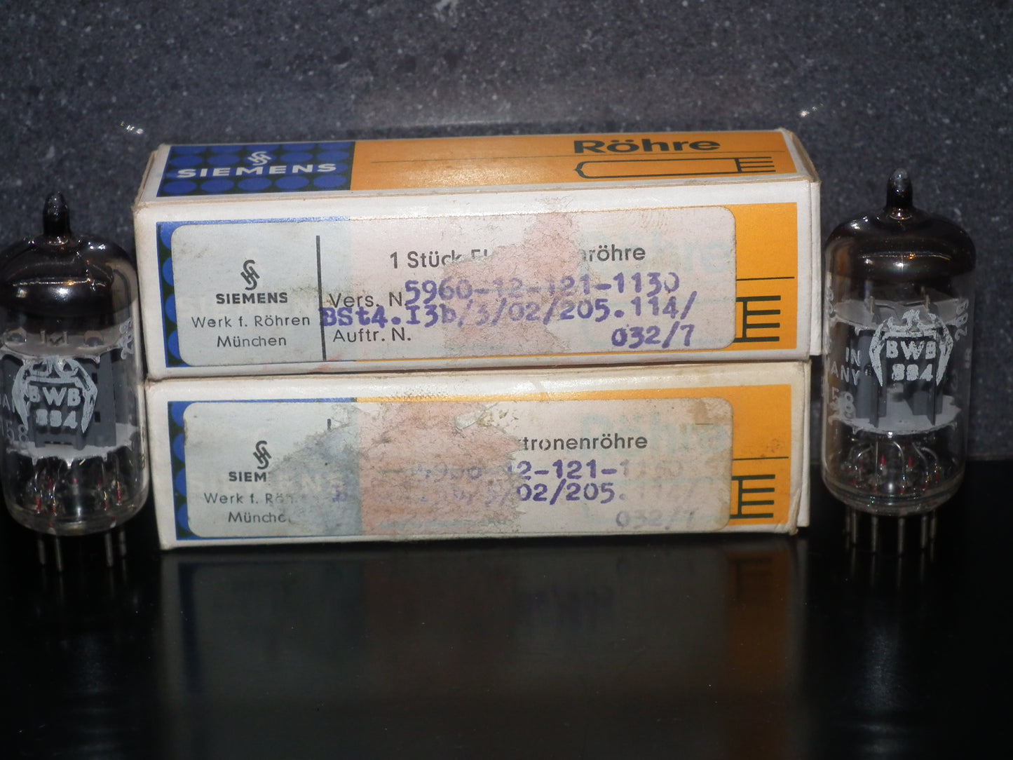 Siemens & Halske ECC82 12AU7 Matched pair (Munich, BWB)