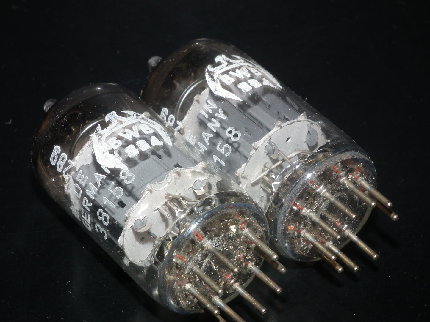 Siemens & Halske ECC82 12AU7 Matched pair (Munich, BWB)