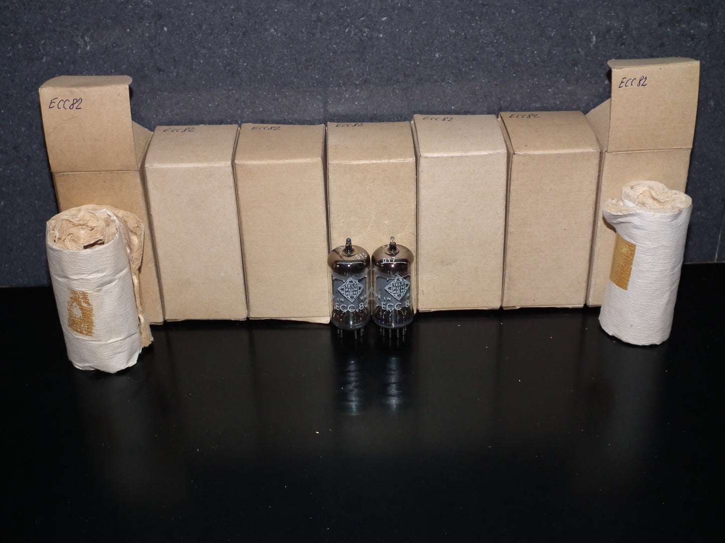 Platinum Matched Pair ECC82 Telefunken Berlin Smooth Anodes 12AU7
