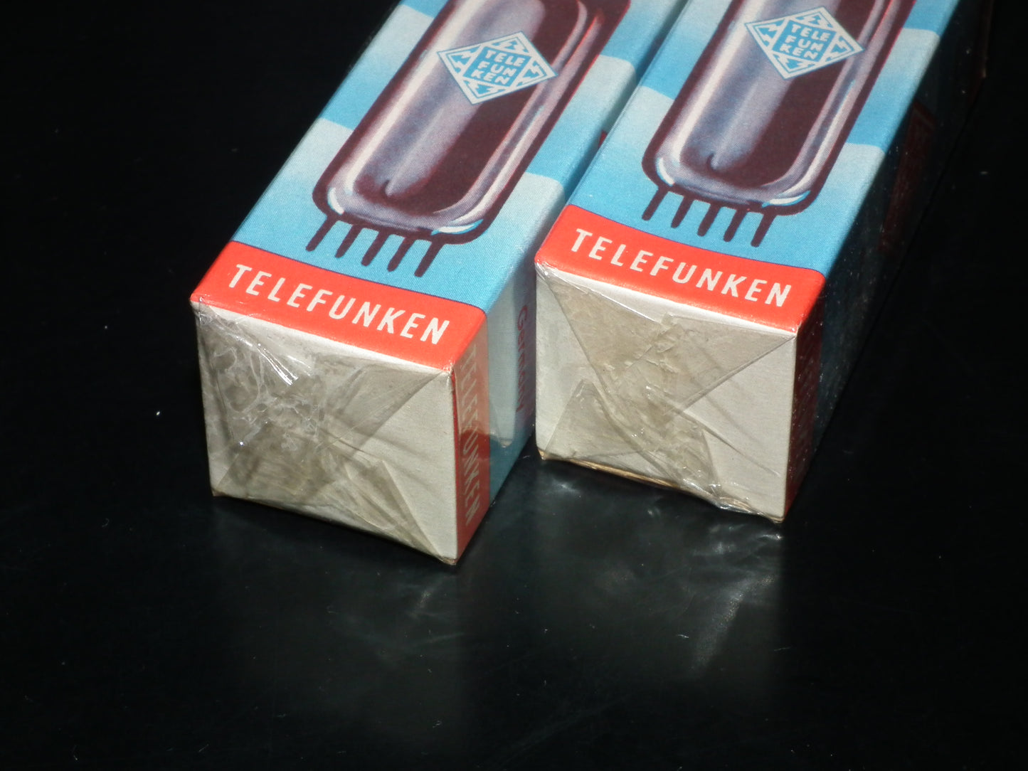 Two (2 pc) ECC82 Telefunken 12AU7 NOS Sealed Original Box West Germany