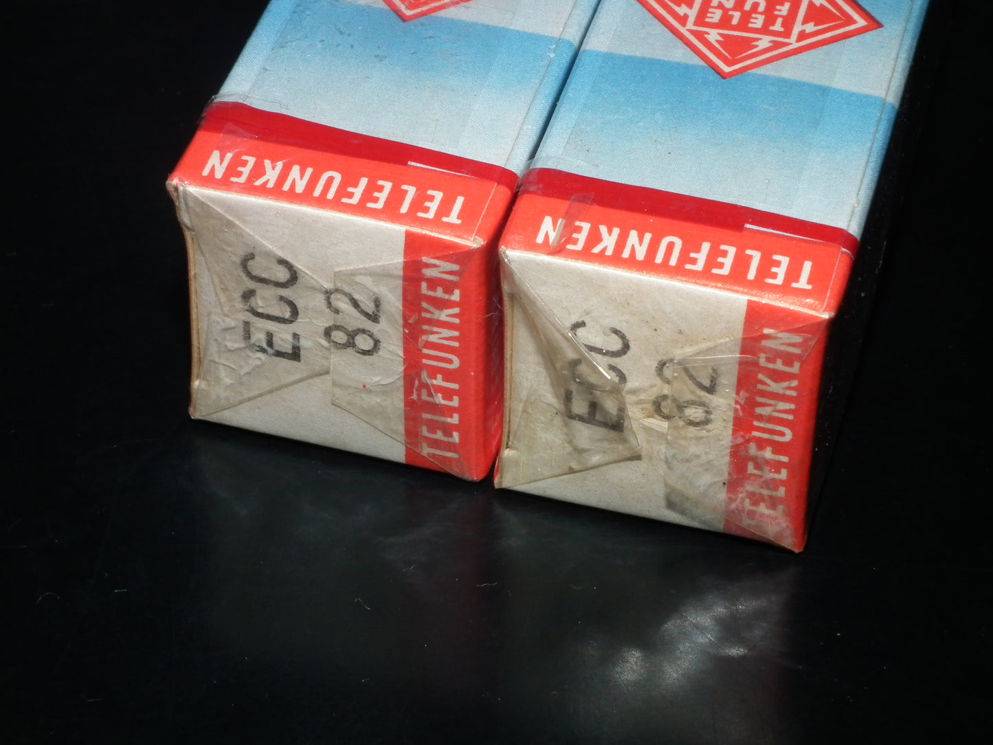 Two (2 pc) ECC82 Telefunken 12AU7 NOS Sealed Original Box West Germany