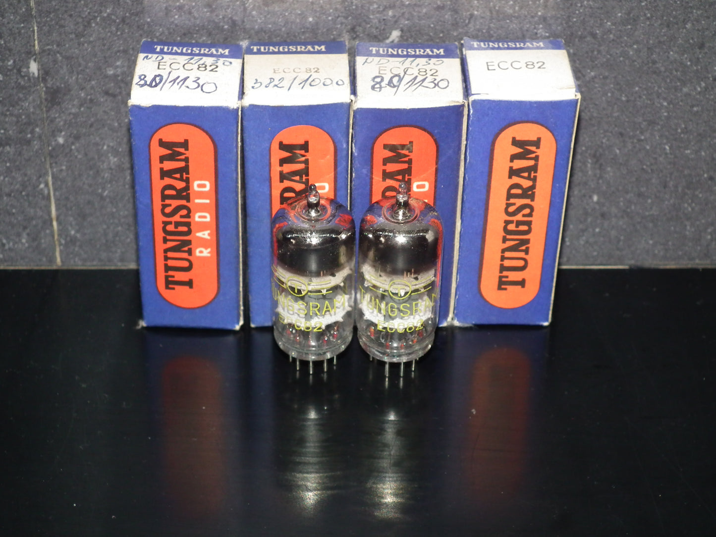 Platinum Matched Pair ECC82 Tungsram 12AU7 NOS NIB