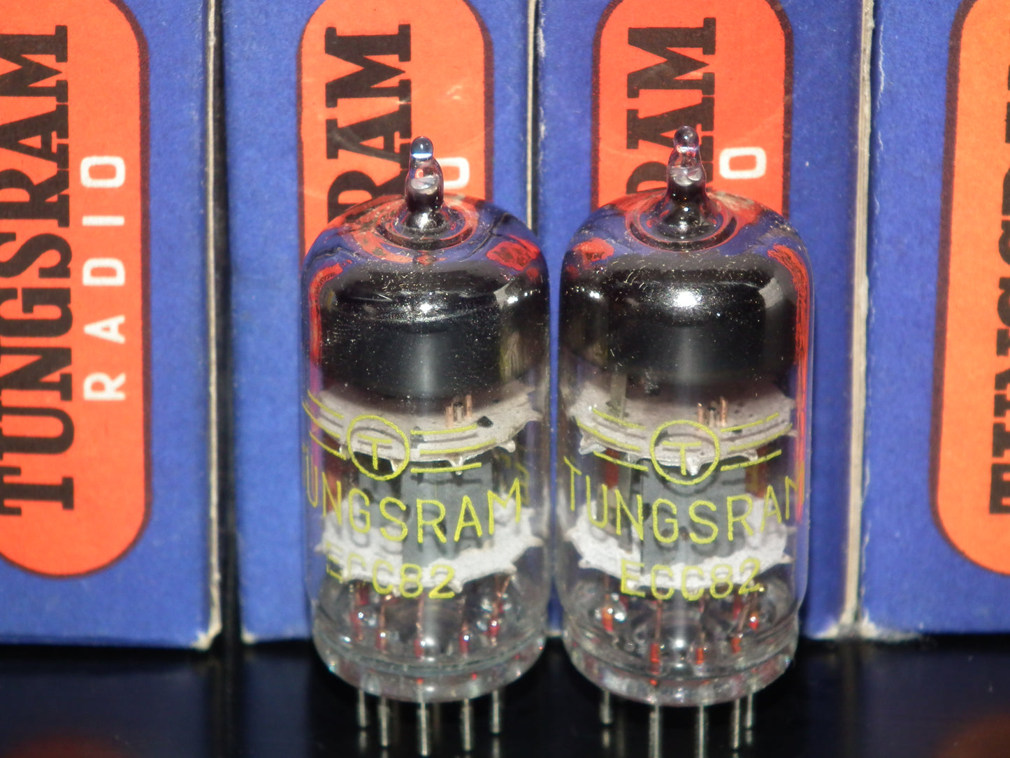 Platinum Matched Pair ECC82 Tungsram 12AU7 NOS NIB