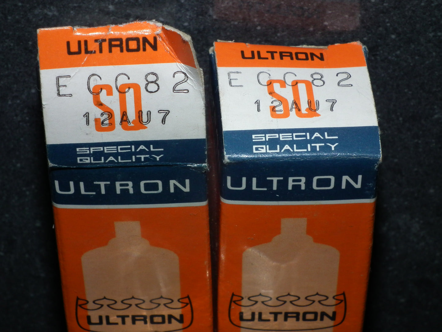 Ultron ECC82 12AU7 Matched pair Special Quality Gold Brand