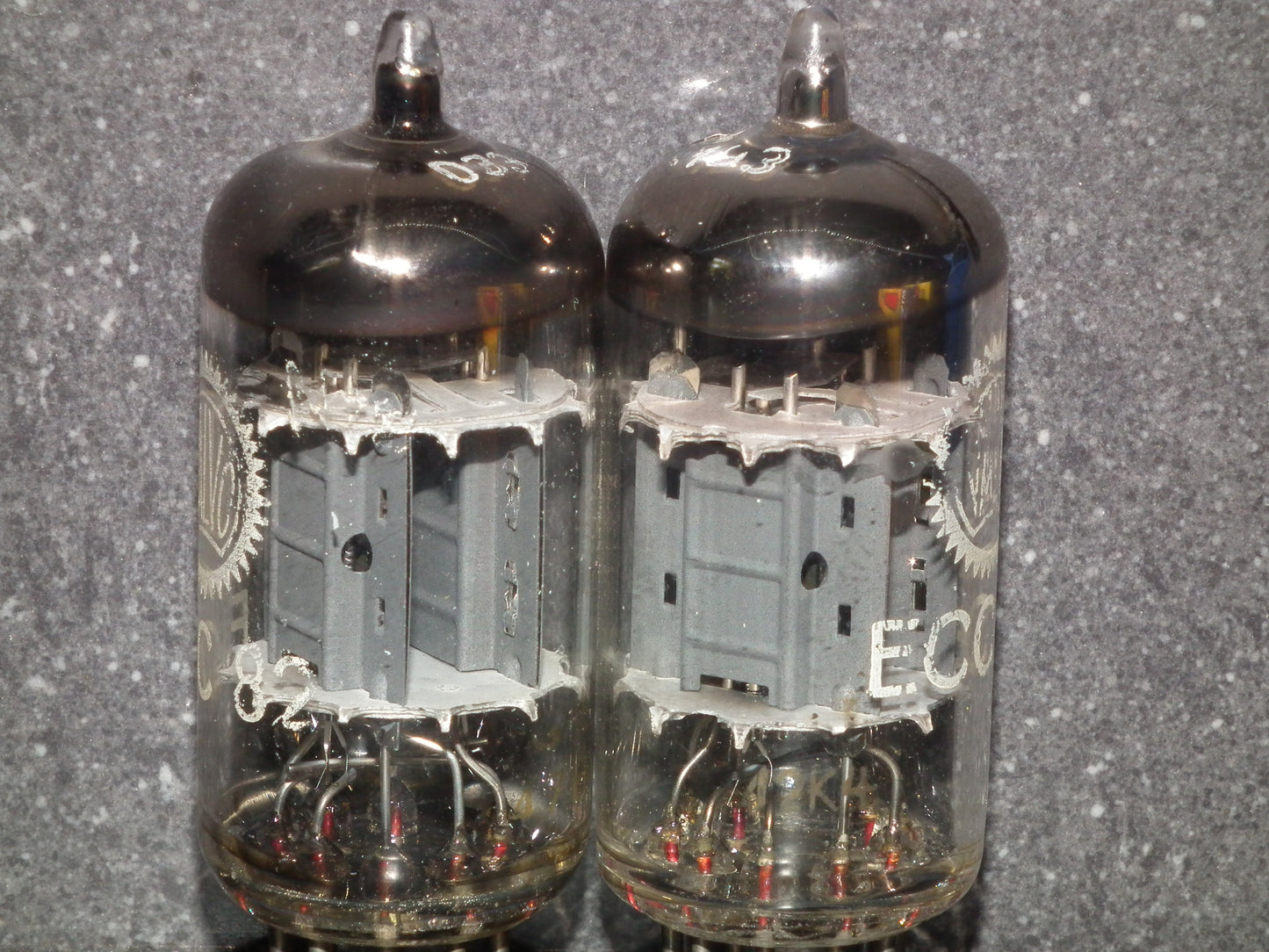 Matched Pair ECC82 Valvo 12AU7 tested strong and balanced Philips