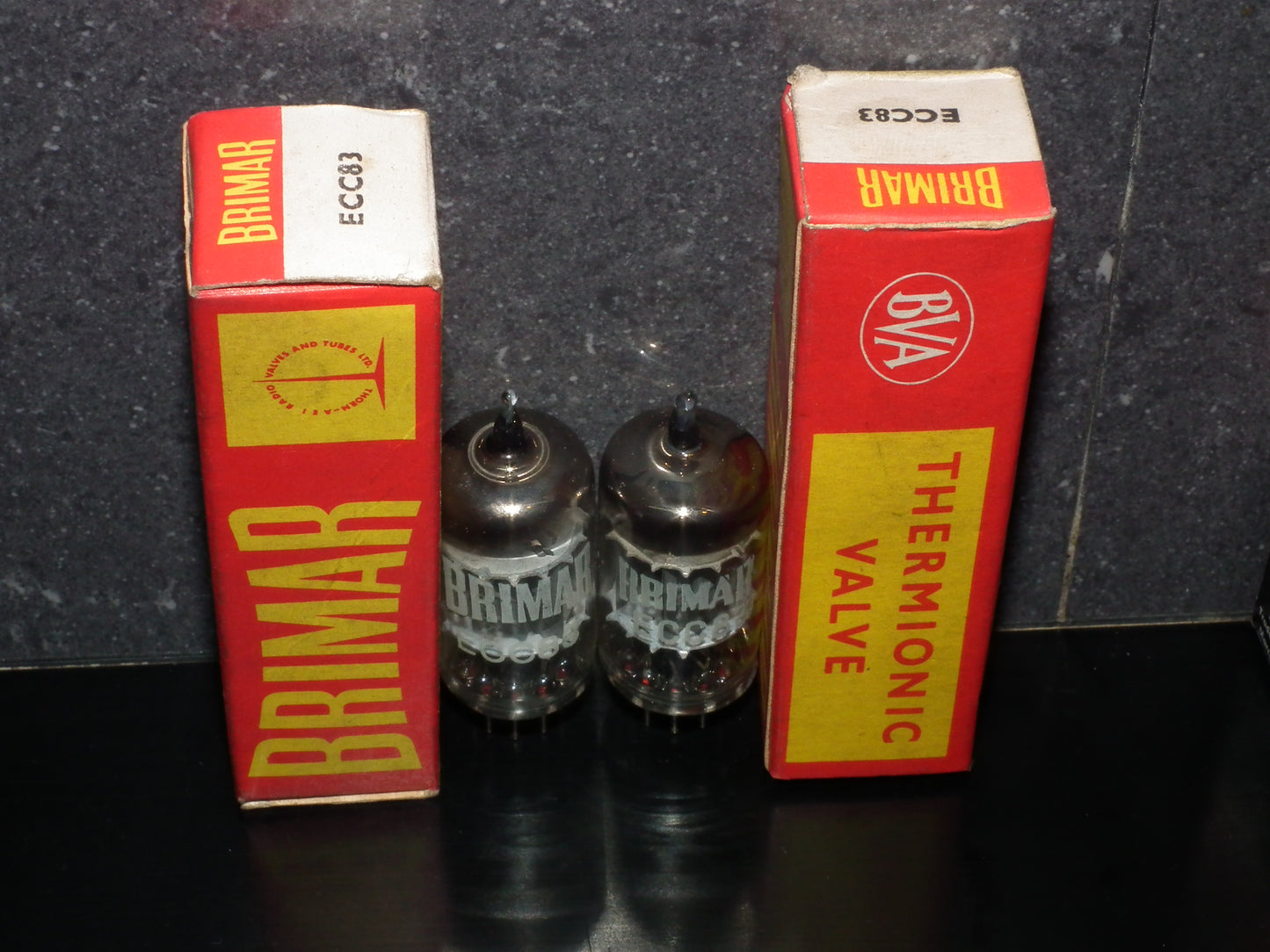 ECC83 BRIMAR 12AX7 Matched Pair NOS NIB Made in UK