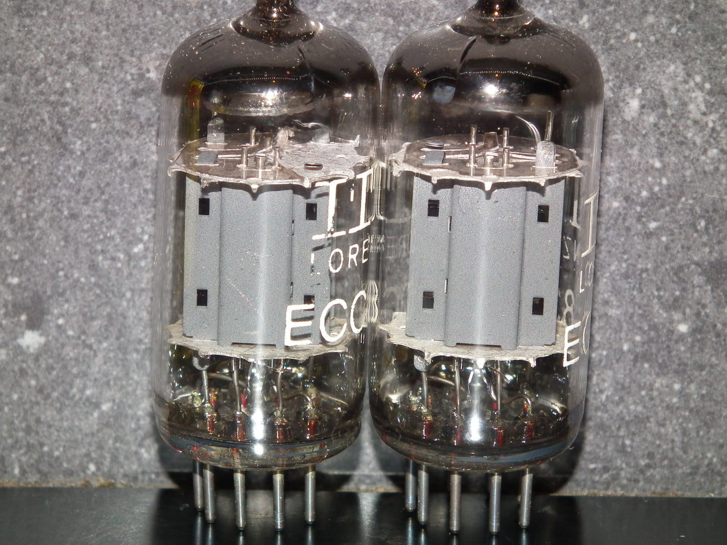 ECC83 12AX7 Lorenz Telefunken Long Smooth Anodes 17mm NOS Matched Pair