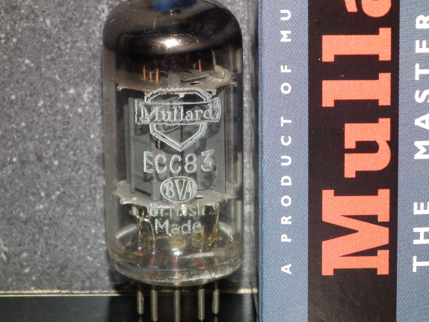 One (1 pcs) ECC83 Mullard Blackburn 12AX7 NOS Long Anodes