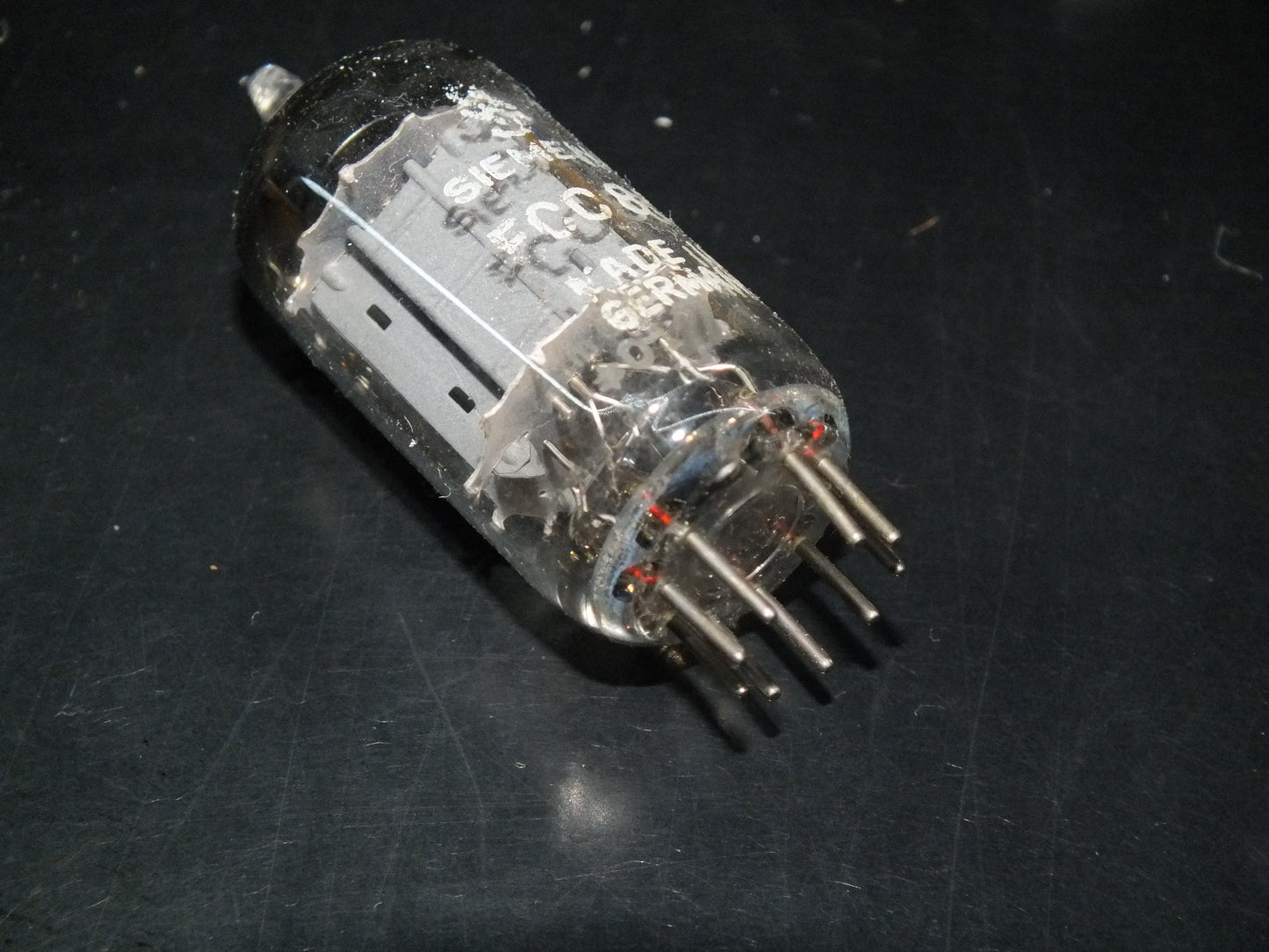ECC83 12AX7 Siemens Long Anodes Platinum Matched Pair Munich Plant 1960