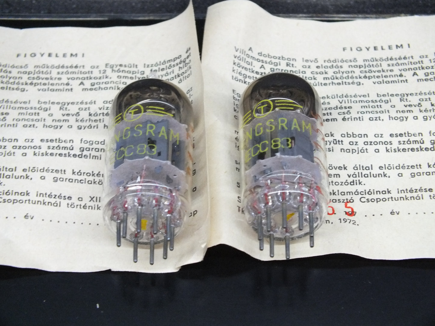 Platinum Matched Pair ECC83 Tungsram 12AX7 NOS NIB