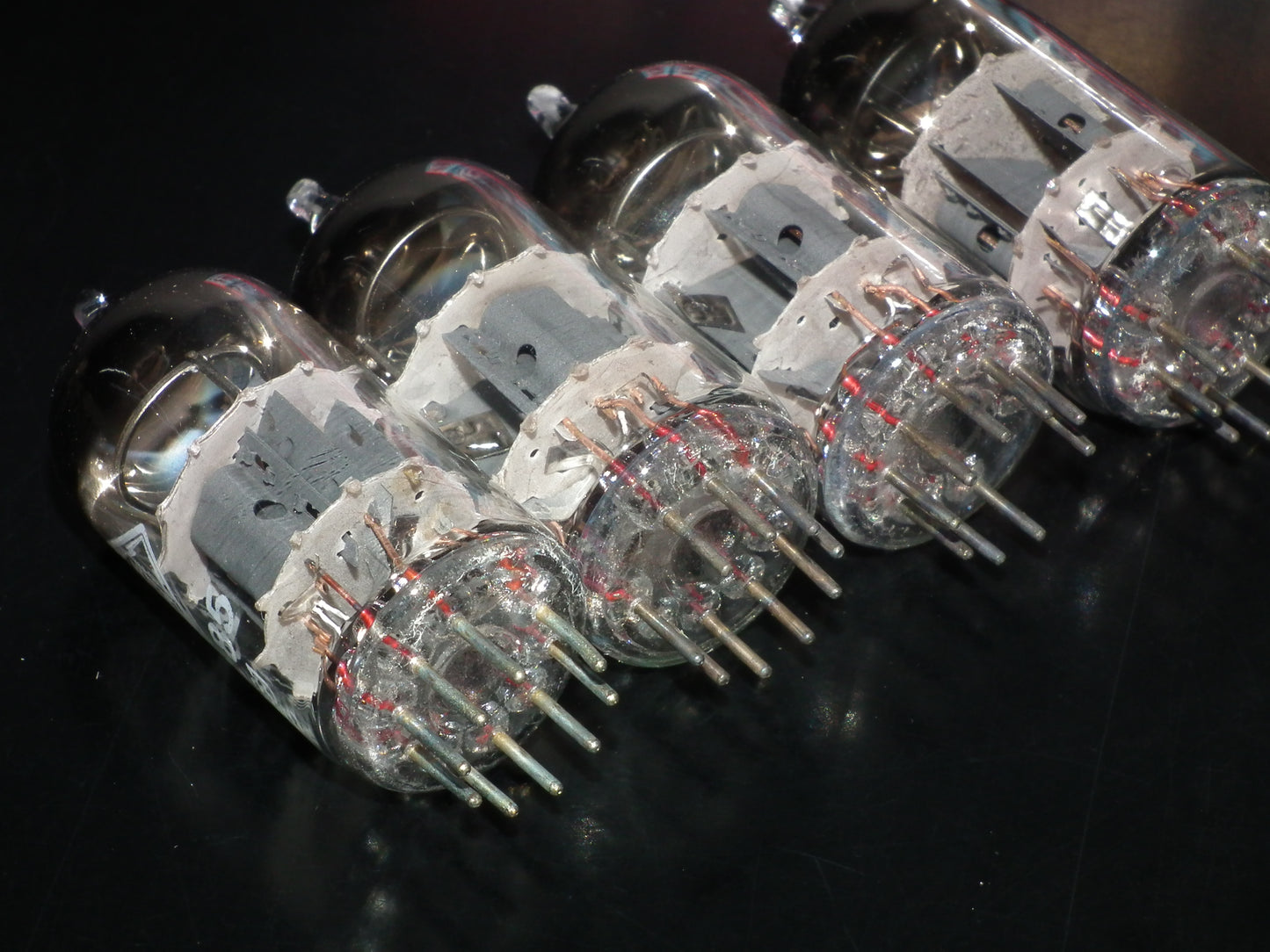 ECC85 6AQ8 Telefunken NOS Platinum matched quad