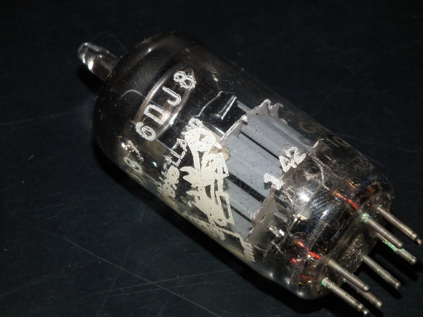 6DJ8 ECC88 Amperex Bugle Boy Holland Tested NOS Dual Stage Getter