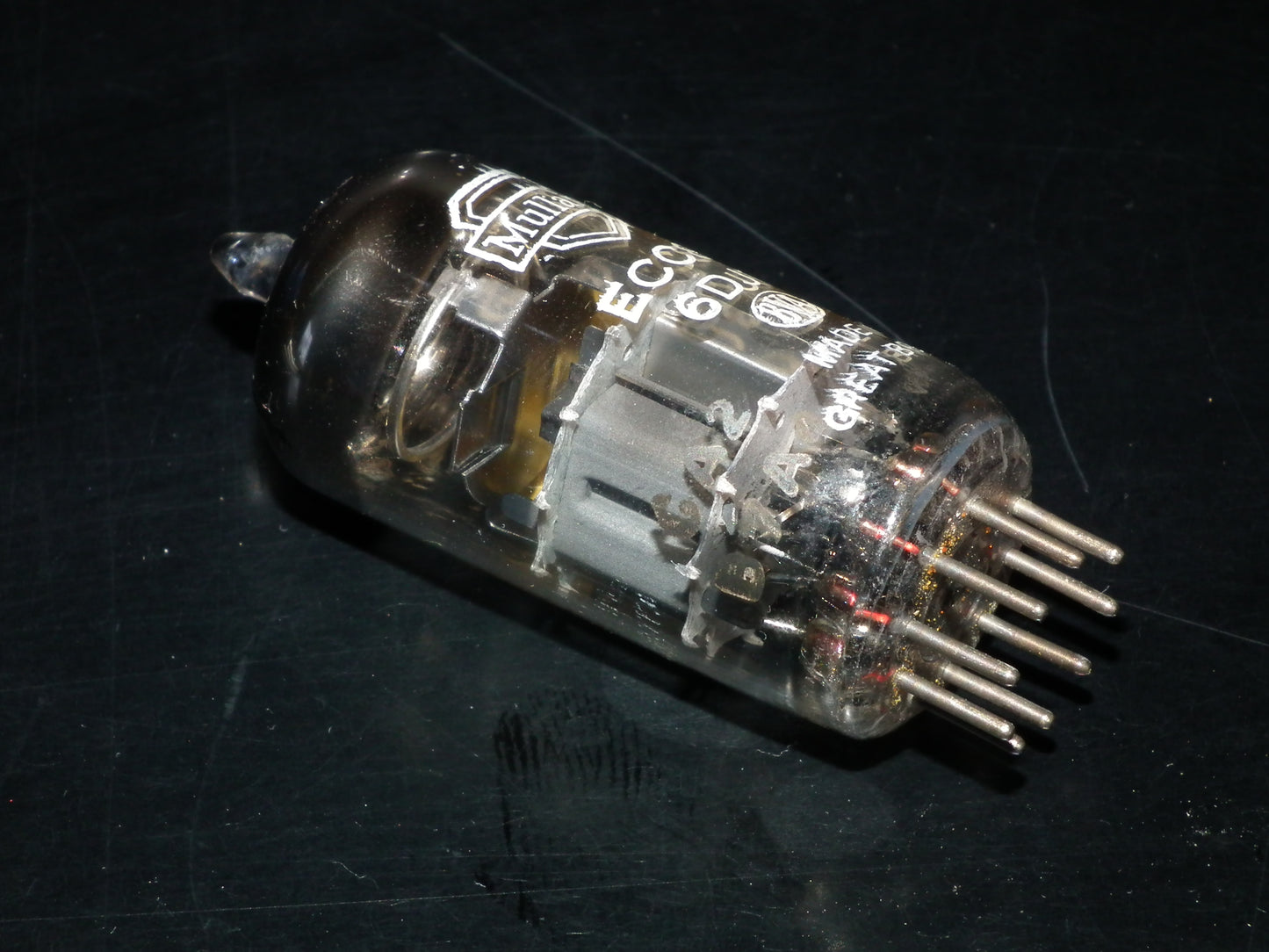 ECC88 Mullard Blackburn 6DJ8 RARE Dual Stage Getter 60s Used Tested NOS