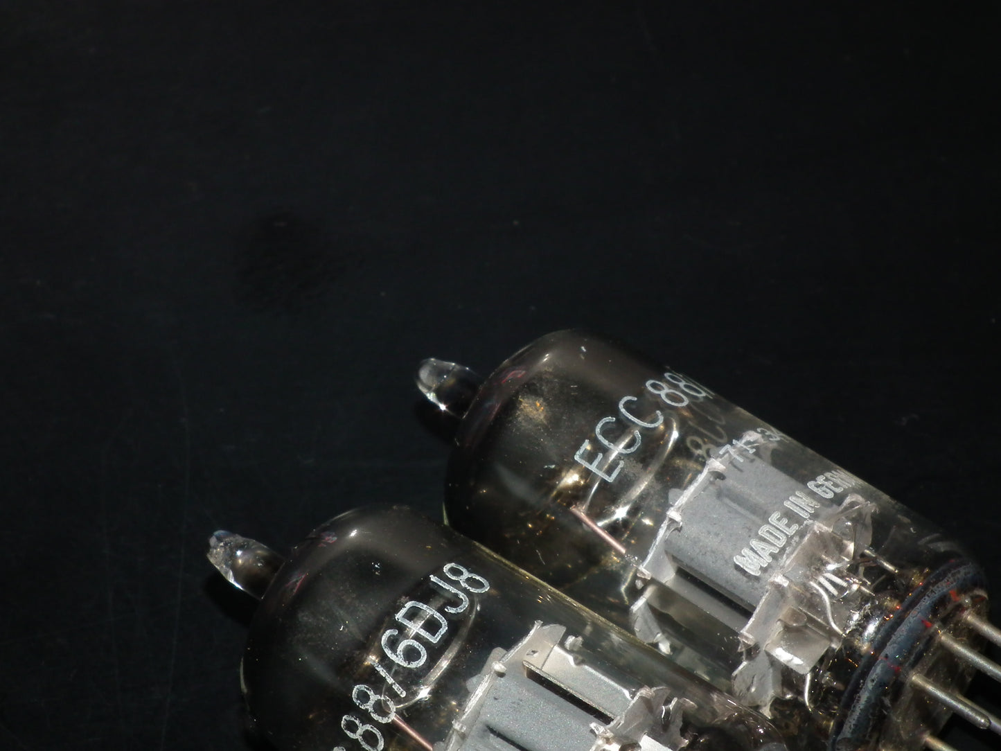 Matched pair ECC88 Siemens 6DJ8 DUAL STAGE GETTER 100%