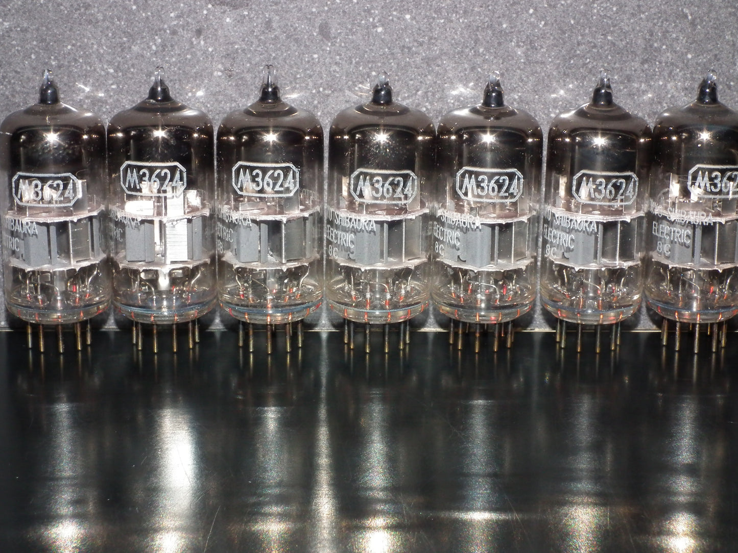 Platinum Matched Pair (2 tubes) 6DJ8 Toshiba ECC88 M3624 Japan Used Tested 100%