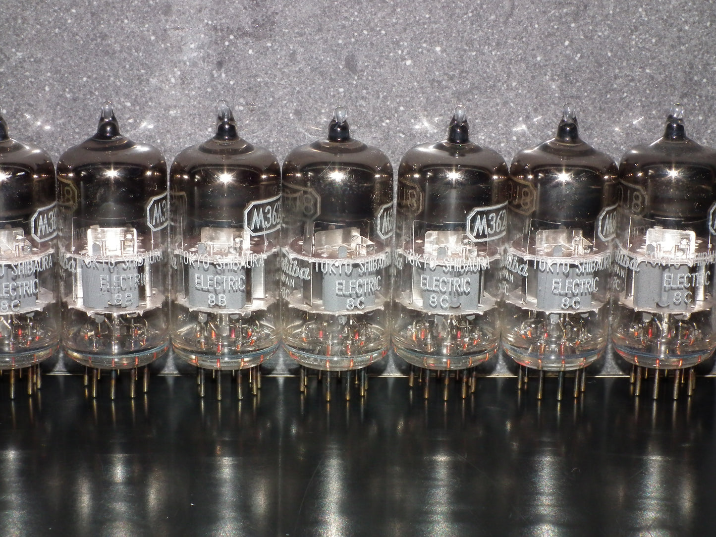 Platinum Matched Pair (2 tubes) 6DJ8 Toshiba ECC88 M3624 Japan Used Tested 100%