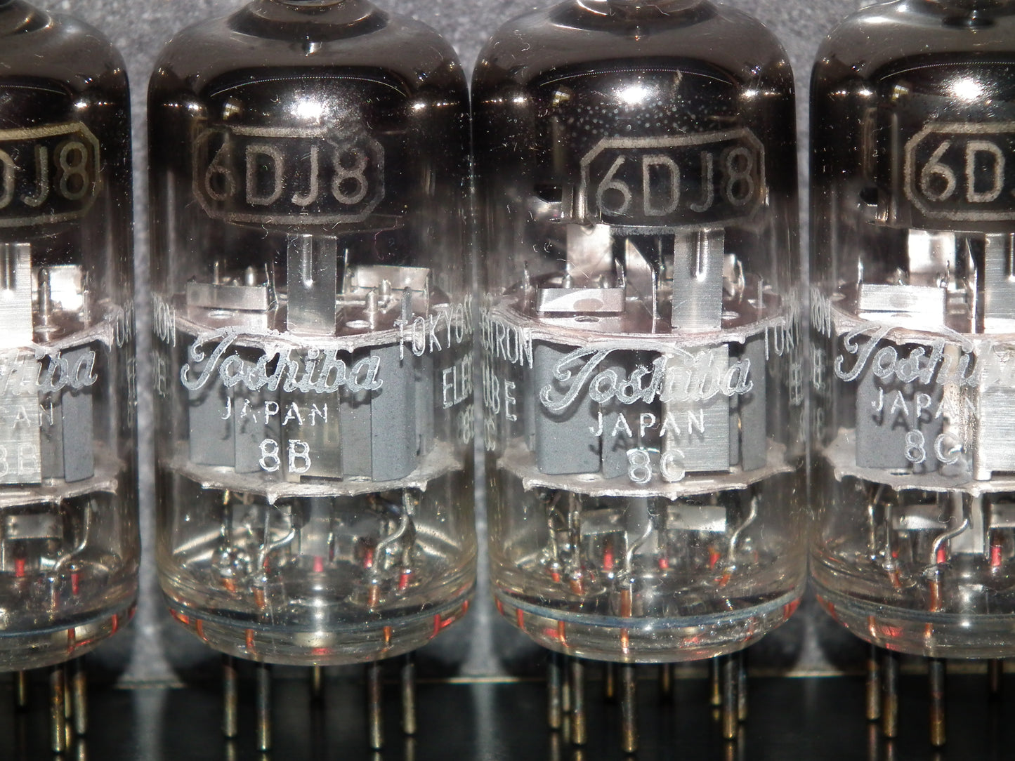 Platinum Matched Pair (2 tubes) 6DJ8 Toshiba ECC88 M3624 Japan Used Tested 100%