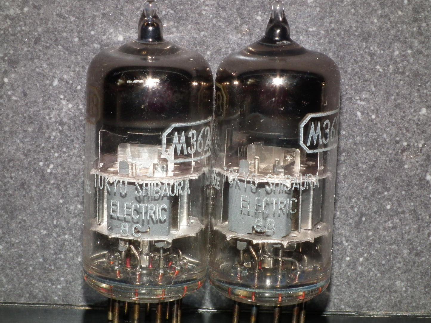 Platinum Matched Pair (2 tubes) 6DJ8 Toshiba ECC88 M3624 Japan Used Tested 100%