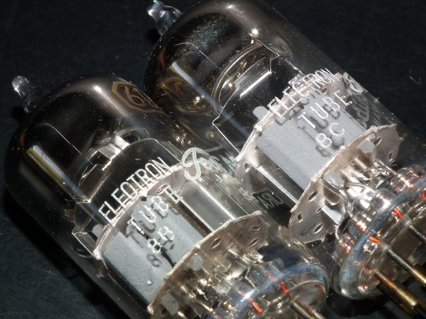 Platinum Matched Pair (2 tubes) 6DJ8 Toshiba ECC88 M3624 Japan Used Tested 100%