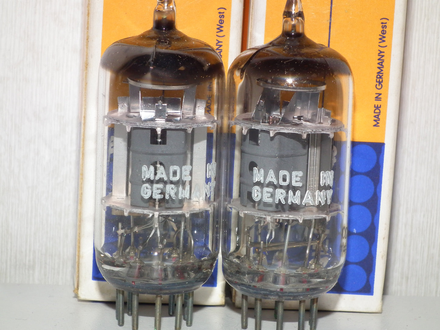 ECF802 Siemens Platinum Matched Pair NOS NIB 6JW8 Munich Plant