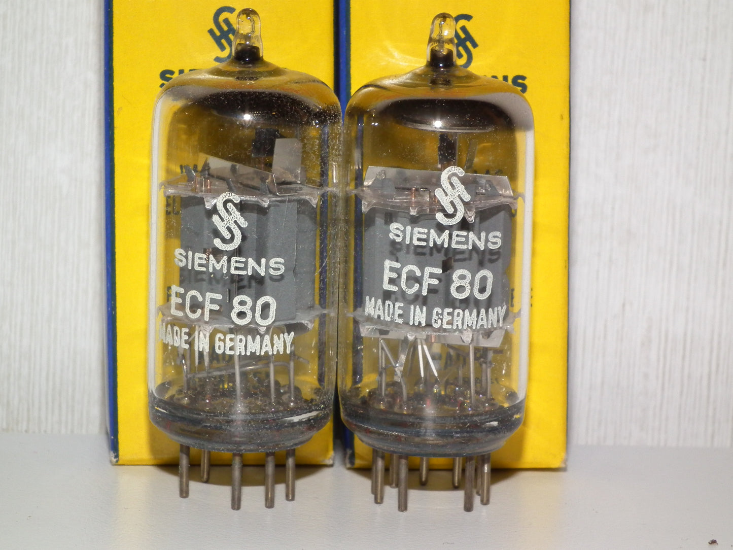 ECF80 Telefunken 6BL8 Platinum matched pair NOS NIB Siemens