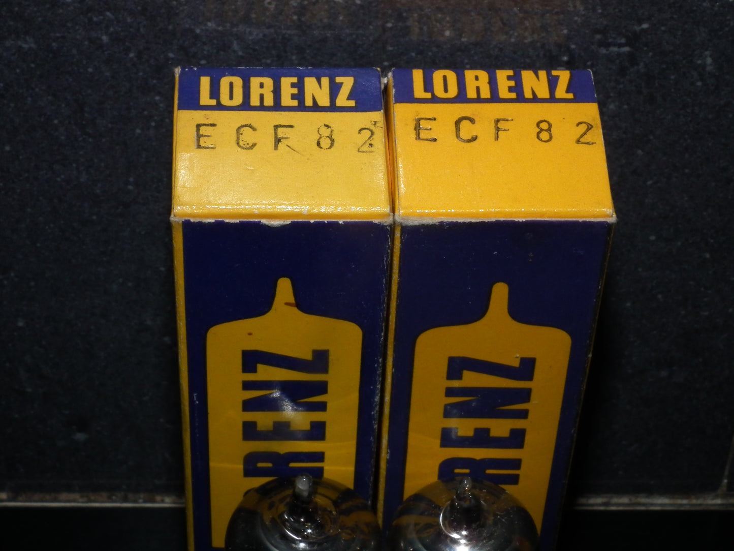 ECF82 Lorenz 6GH8A 6U8 Platinum matched pair NOS NIB Dual Stage Getter Germany