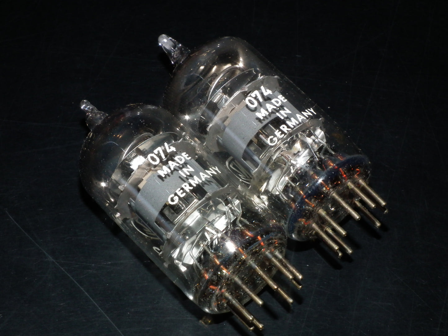 ECF82 Lorenz 6GH8A 6U8 Platinum matched pair NOS NIB Dual Stage Getter Germany