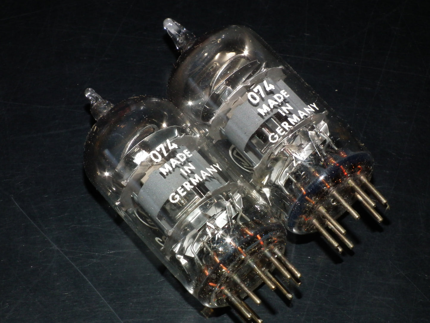 ECF82 Lorenz 6GH8A 6U8 Platinum matched pair NOS NIB Dual Stage Getter Germany