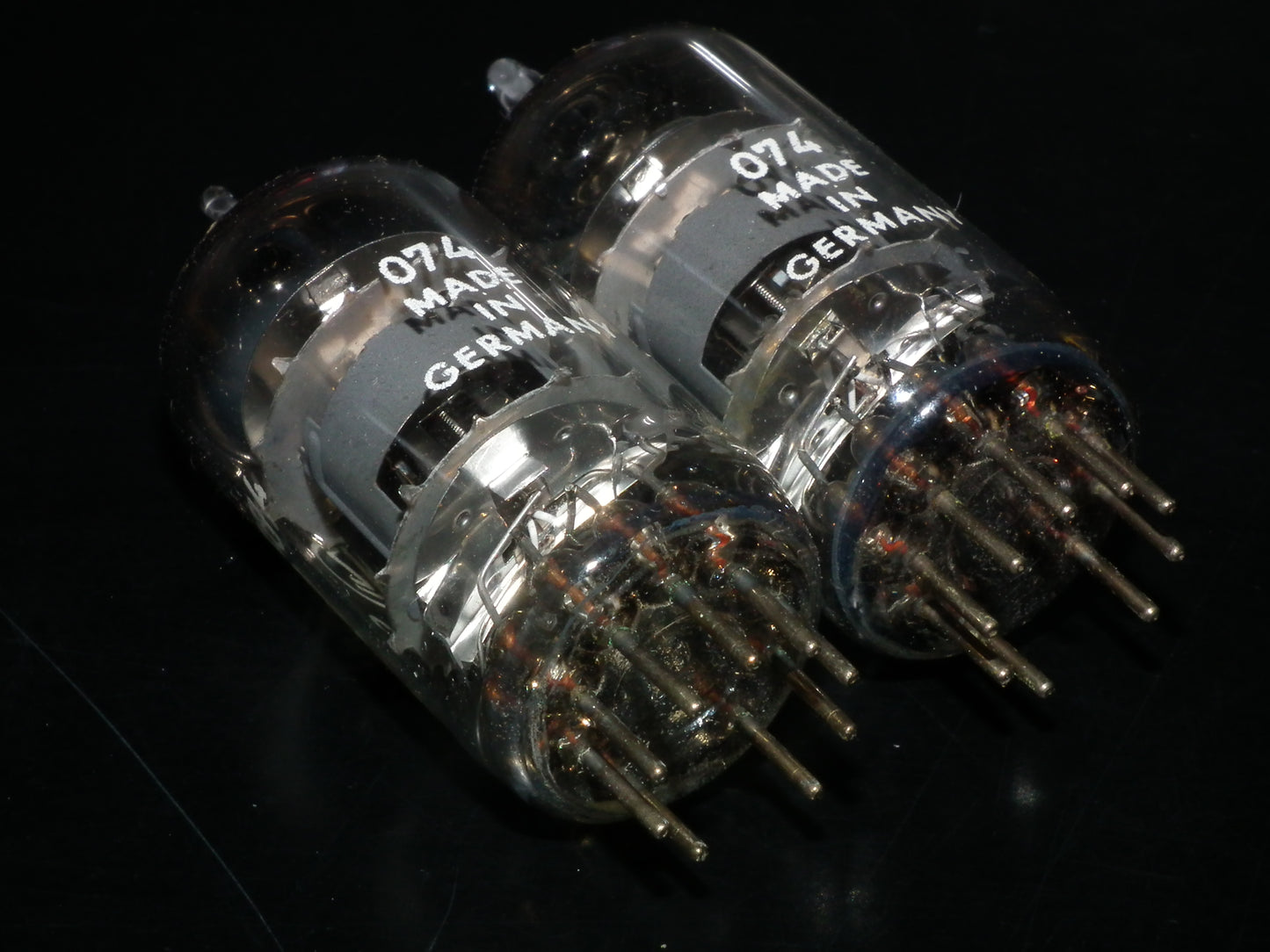 ECF82 Lorenz 6GH8A 6U8 Platinum matched pair NOS NIB Dual Stage Getter Germany