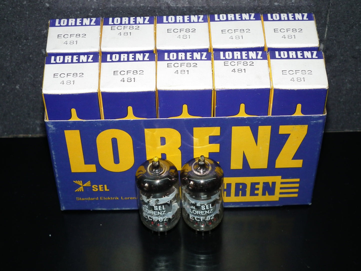 ECF82 Lorenz 6GH8A 6U8 Platinum matched pair NOS NIB Dynaco, Scott, McIntosh