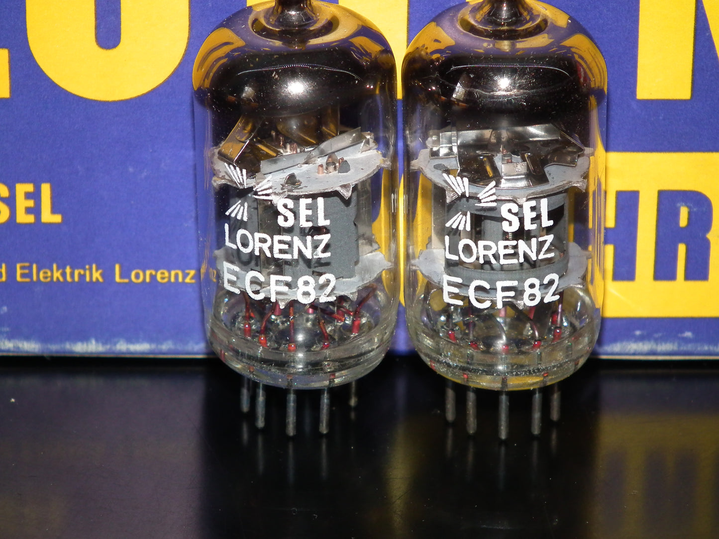 ECF82 Lorenz 6GH8A 6U8 Platinum matched pair NOS NIB Dynaco, Scott, McIntosh
