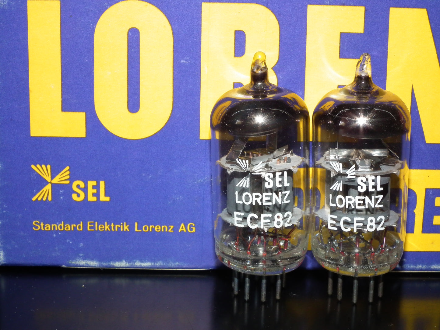 ECF82 Lorenz 6GH8A 6U8 Platinum matched pair NOS NIB Dynaco, Scott, McIntosh