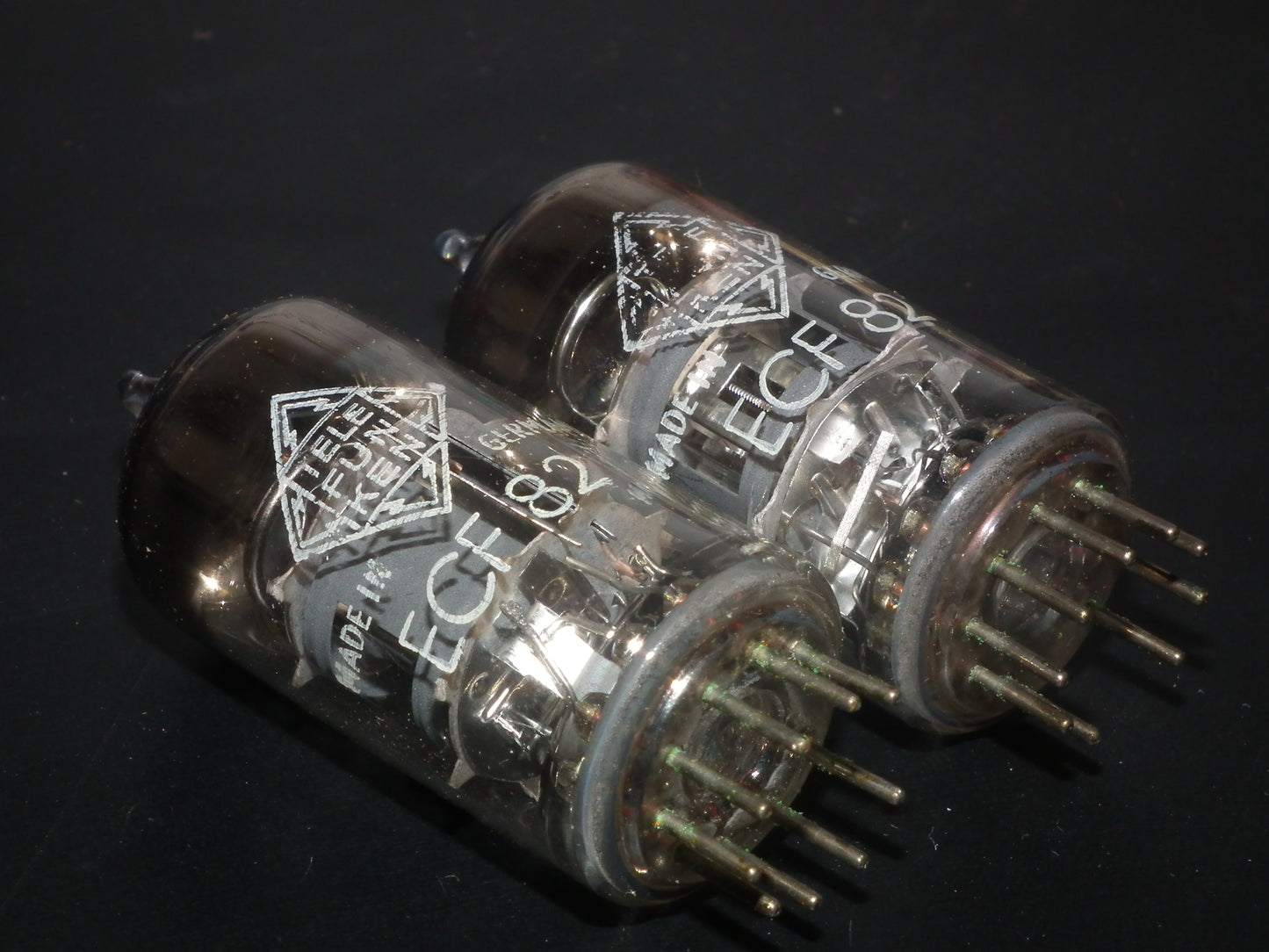 ECF82 Telefunken 6GH8A 6U8 Platinum matched pair NOS NIB SEALED DB