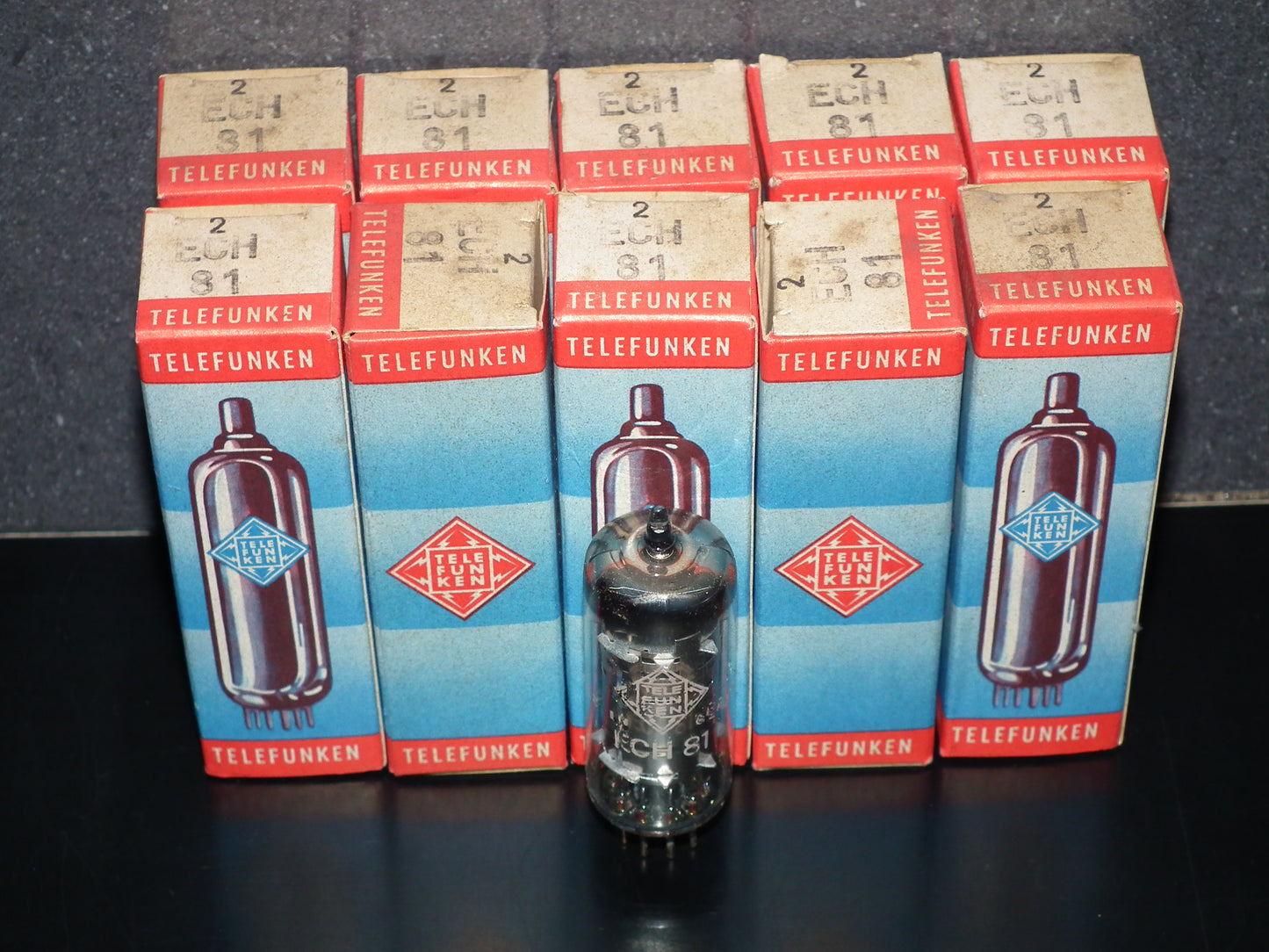 ECH81 Telefunken NOS NIB 6AJ8 Diamond Bottom <> Berlin