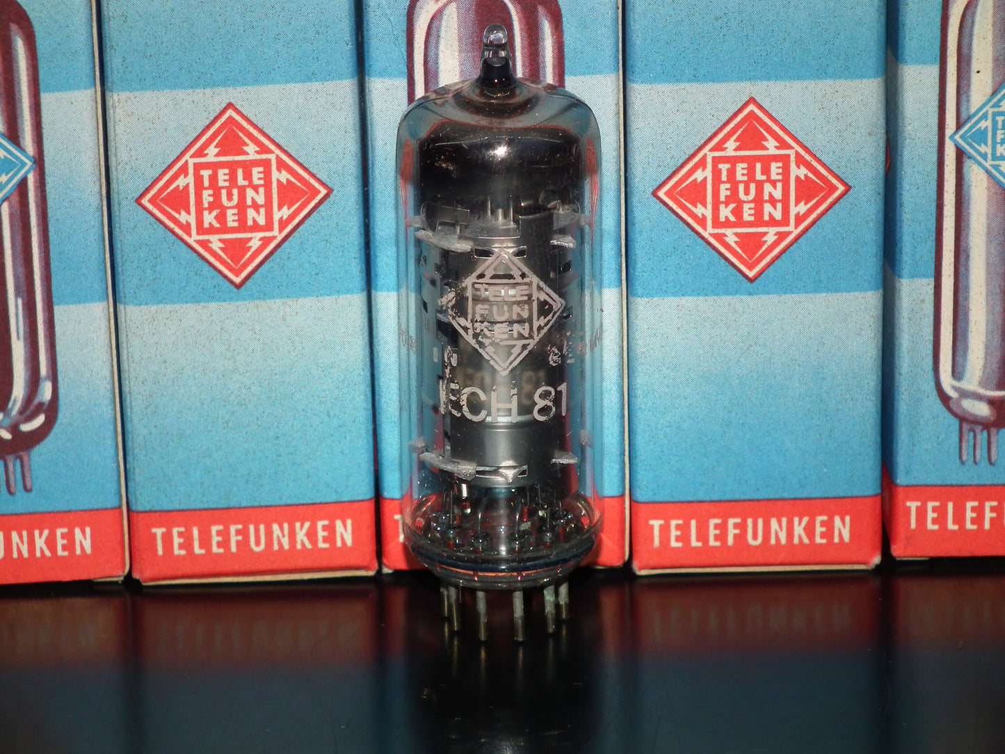 ECH81 Telefunken NOS NIB 6AJ8 Diamond Bottom <> Berlin
