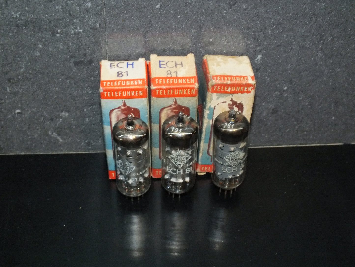 ECH81 Telefunken 6AJ8 Diamond Bottom <> Berlin