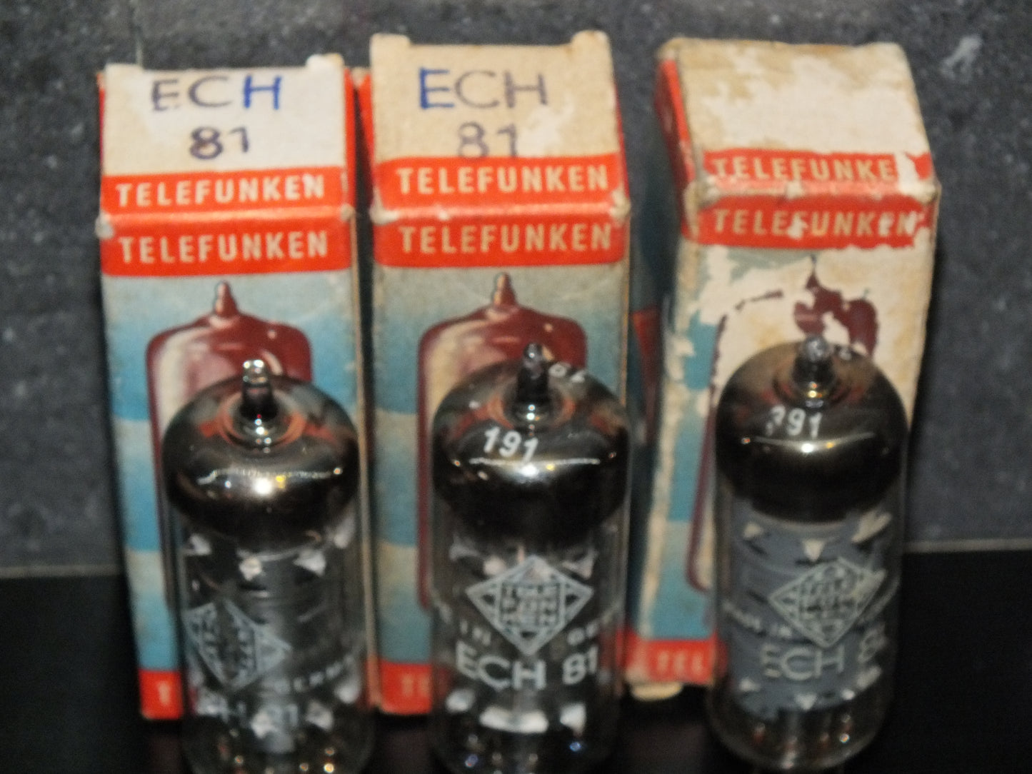 ECH81 Telefunken 6AJ8 Diamond Bottom <> Berlin